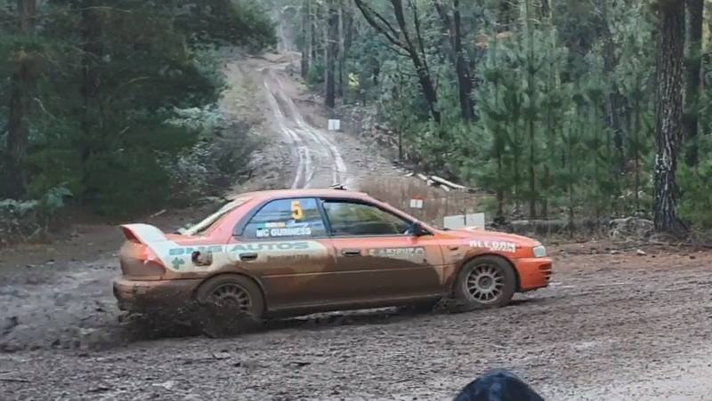 Barry McGuinness/Steve Wade on their way to 3rd place on the 2019 Kirup Stages Rally